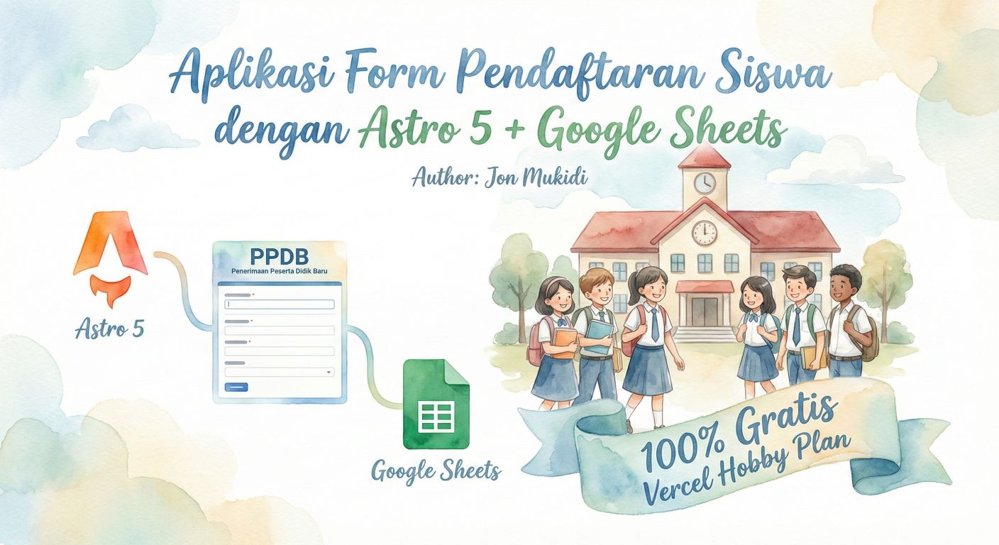 Aplikasi Form Pendaftaran Siswa dengan Astro 5 + Google Sheets