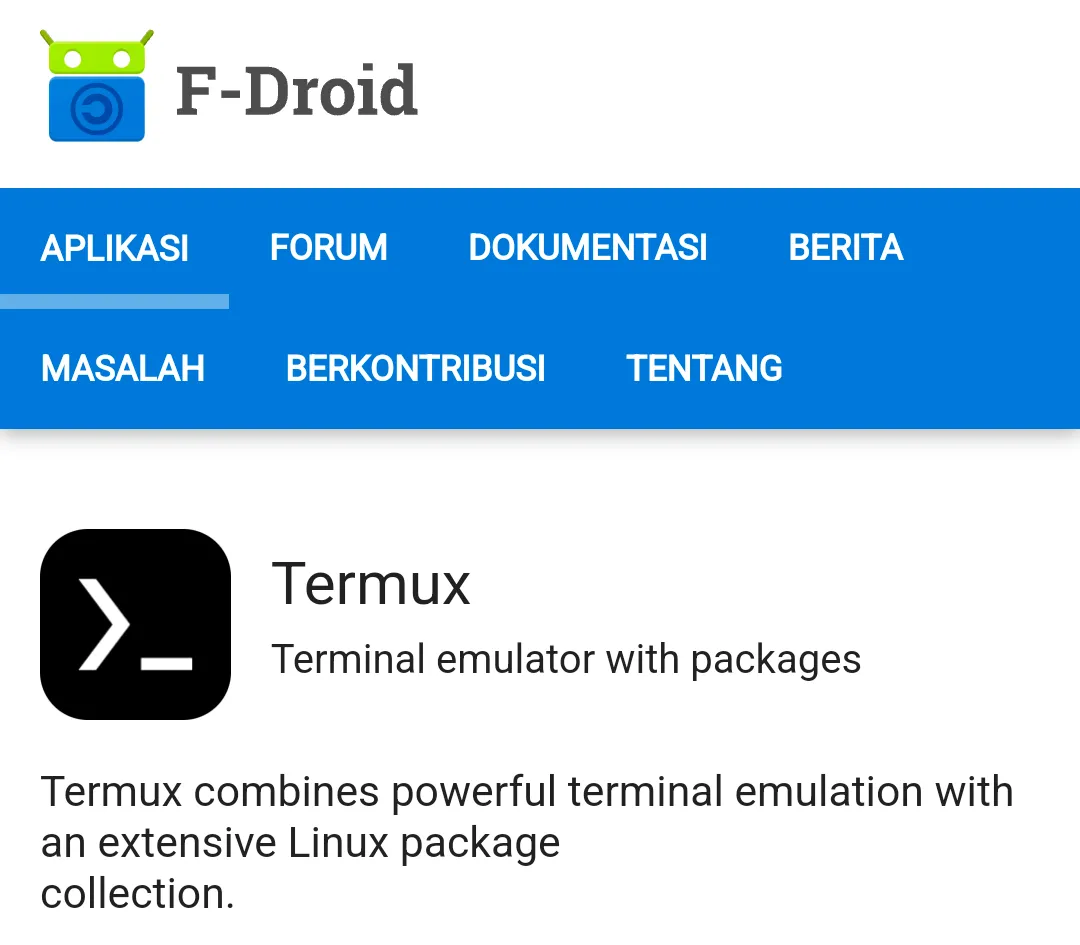 instal termux f-droid